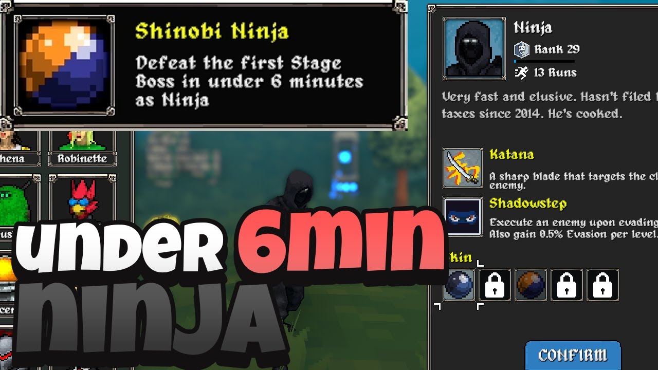 090 Shinobi Ninja: Under 6min Unlock Challenge, Megabonk