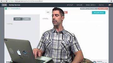 Dan Berg demonstrates the IBM #DevOps Services and #Bluemix integration