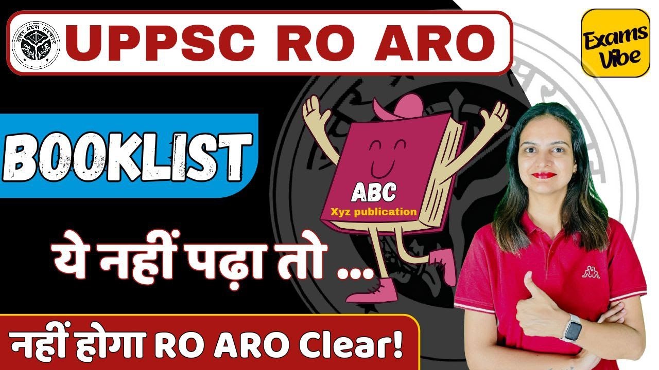uppsc ro aro book list || Uppsc Ro Aro books 2023 by khushboo mam - YouTube
