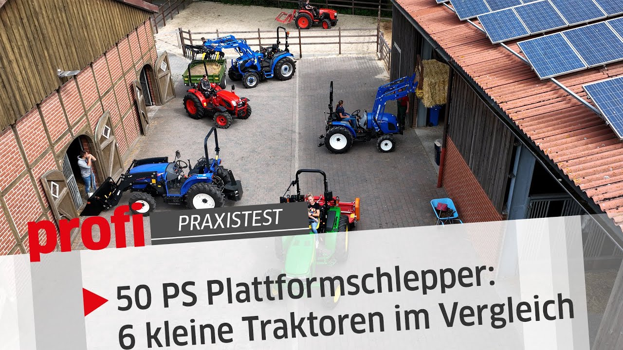 50 PS Plattformschlepper: Sechs kleine Traktoren im Vergleich | profi #Praxistest