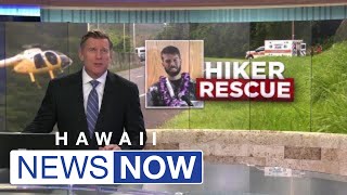 ‘It’s a miracle’: Hiker who fell 1,000 feet on Oahu trail, was missing for days thanks his rescue...