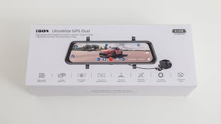 Видеорегистратор-зеркало iBOX UltraWide GPS Dual. Распаковка, обзор и пример видеосъемки | ТЕХНОМОД