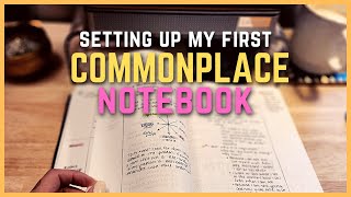 Setting up my commonplace book, my first second brain notebook 📓 😍