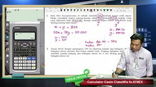 Classwiz 570EX Ting1 13 Penyelesaian Masalah Persamaan Linear Serentak dlm 2 Pemboleh Ubah