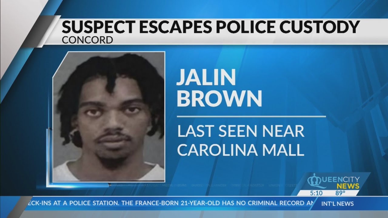 Concord police searching for arrestee who escaped custody - YouTube