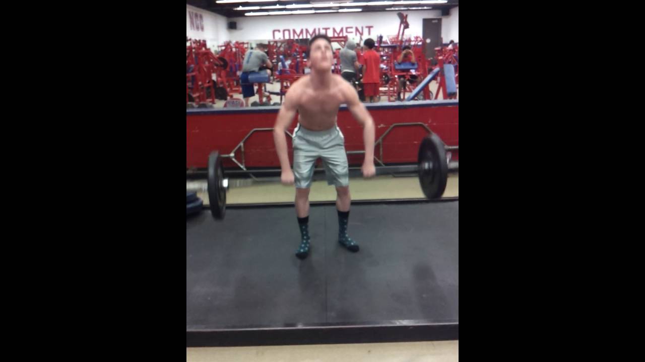 95lbs power clean working for reps