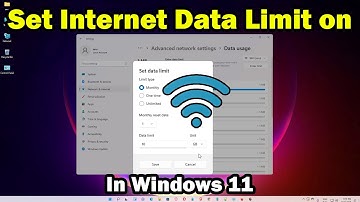 How to Set Data Limit on Windows 11 | How to Save Your Internet or Mobile Data on PC or Laptop
