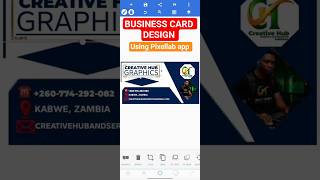 How to Design a Professional Business Card #graphicdesign #flyerdesign#creativehubgraphics
