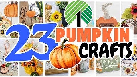 23 MOOIE 🎃 Dollar Tree DIY-knutsels met pompoenthema voor de herfst