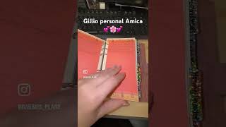 Flip of gillio Amica personal rings in rosewood croco