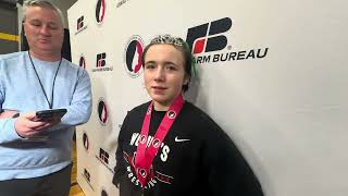 1A 130 champ: Jillian Worthen of Union Community