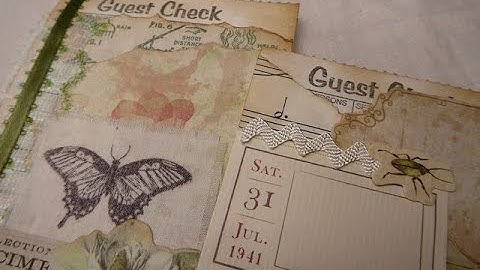 Got Guest Checks? How to turn Guest Checks into Junk Journaling cards-TUTORIAL