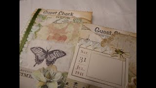 Got Guest Checks How to turn Guest Checks into Junk Journaling cards-TUTORIAL