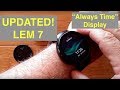 LEMFO LEM7 (Updated) 4G Cell Android 7.1.1 Smartwatch with Always Time Display: Unboxing & 1st Look