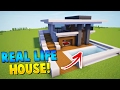 BUILDING OUR REAL LIFE HOUSE IN MINECRAFT! - Denis, Alex, Sketch & Sub