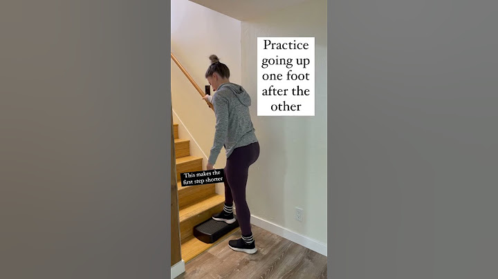 How to go up the stairs one foot after the other #osteoarthritis