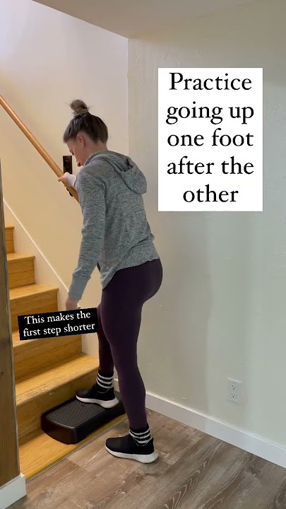 How to go up the stairs one foot after the other #osteoarthritis