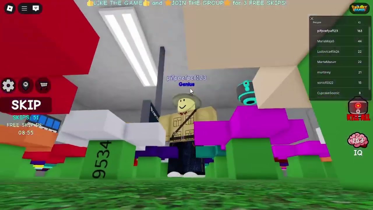 Tutorial 364: IQ Test on Roblox floor 159 walktrough (Roblox 5.159)