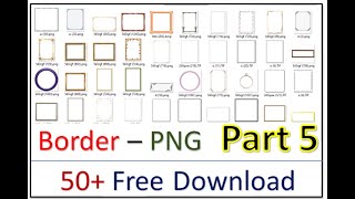 Part 5 Free Download 50+ Border ClipArt Png Images for Wedding