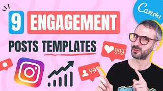 How to BOOST INTERACTION on SOCIAL MEDIA easily  Engagement Tips & Free Readymade Templates