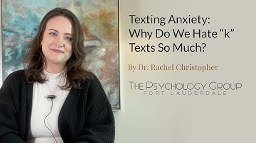 Texting Anxiety: Why do we Hate “k” Texts so Much?