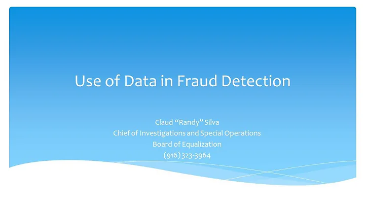 Preventing Fraud Waste and Abuse through Analytics - SAS Session 16: Big Data 2014 - A PSP Forum