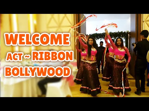WELCOME Act using RIBBONS in BOLLYWOOD Style | RaMoD with COOL STEPS | WEDDING DaNcE