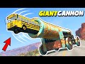 Giant Cannon in BeamNG - Action film
