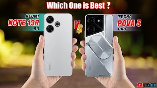 🔥 Duel High Tech! Xiaomi Redmi Note 13R Vs Tecno Pova 5 Pro Off in a Smartphone Showdown!