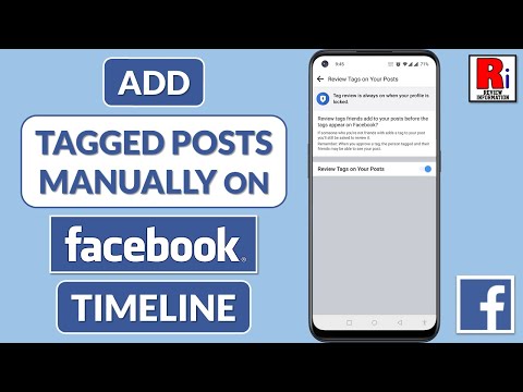 How to Add Tagged Posts Manually on Facebook Timeline