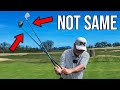 Why you should not swing driver and irons the same way