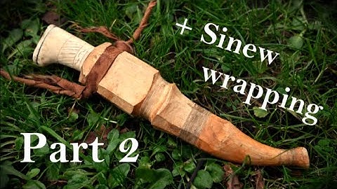 Part 2 Making a traditional Puukko with historical methods (Sinew processing, Hide glue, ...)