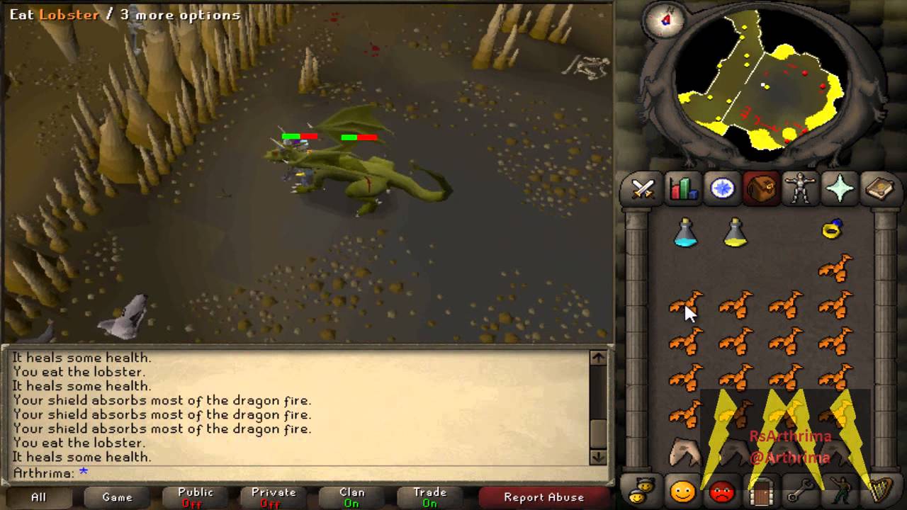 Arthrima Vs Elvarg RuneScape 2007 guide Pure battle - OldschoolRS