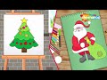 CHRISTMAS SPECIAL :-  How to draw Santaclaus and Christmas Tree for Kids