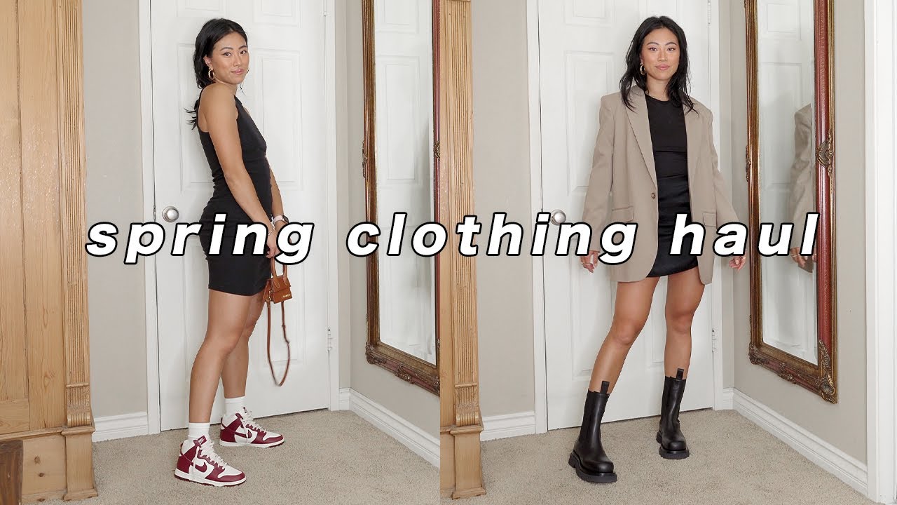 SPRING LUXURY CLOTHING TRY ON HAUL Farfetch, Nike, Ksubi + Thrift