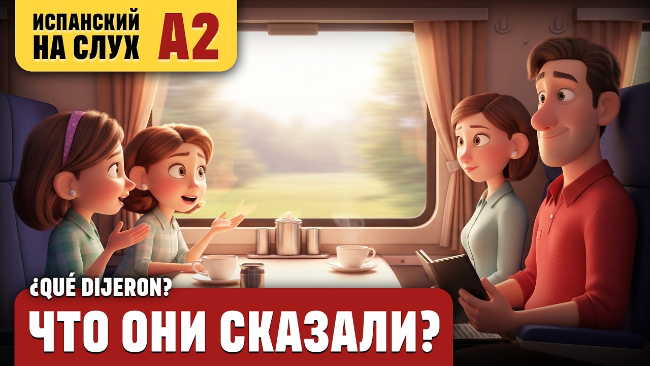 Что они сказали? Весёлый рассказ (уровень А2). Испанский на слух.