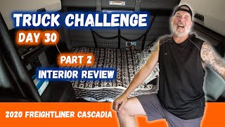 2020 Freightliner Cascadia INTERIOR REVIEW (Electric APU, Lights, Cabinets, Bunk, Fridge, Stereo)