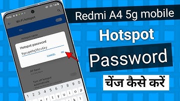 Redmi A4 5g Mobile mein hotspot password change kaise karen | change hotspot password