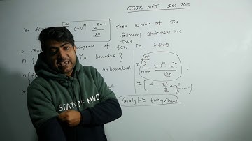 CSIR NET/JRF II  COMPLEX ANALYSIS II DEC 2019 II BY BALWAN MUDGIL II