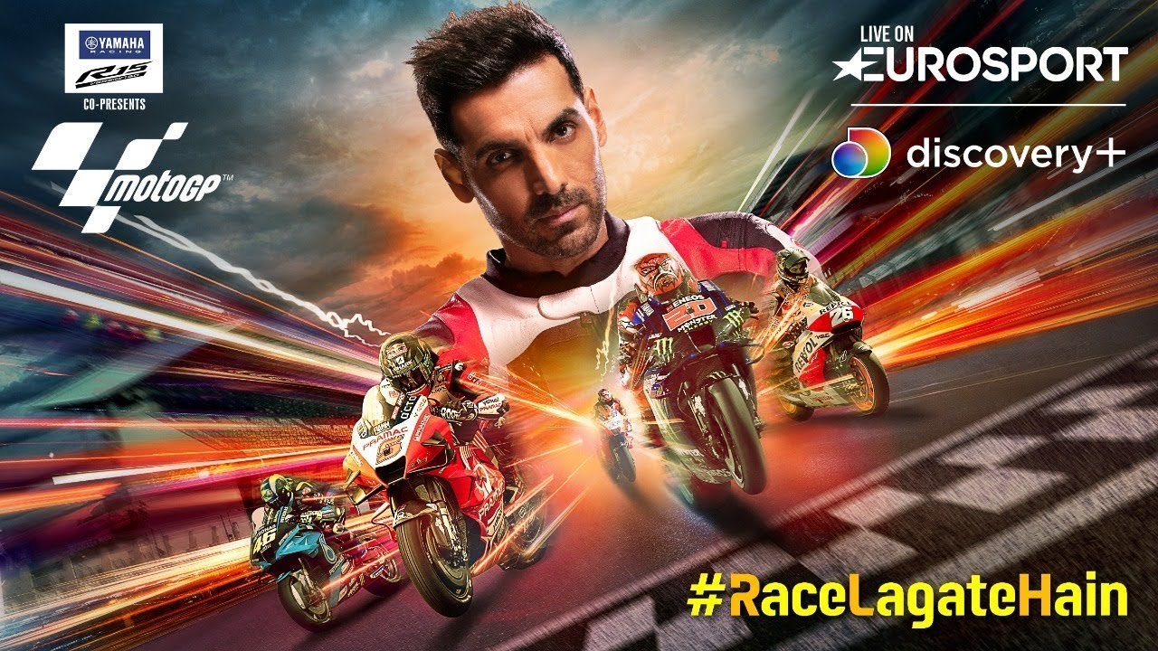 India! Get ready to race! John Abraham MotoGP #रेस लगा ते है Eurosport India
