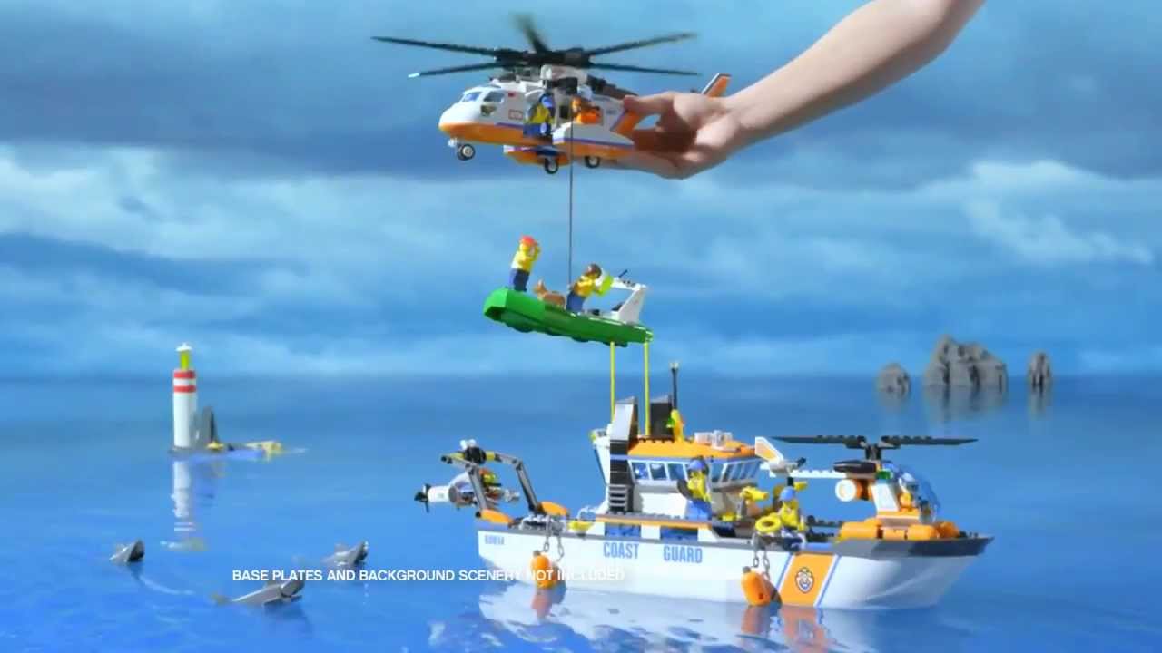 LEGO Coast Guard Helicopter - LEGO 60013 & LEGO Coast Guard Patrol - LEGO 60014