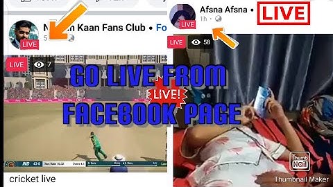 How to go live from Facebook Page | Pre Recorded Videos |