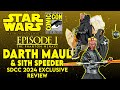 Star Wars The Black Series DARTH MAUL with SITH SPEEDER Review - SDCC 2024