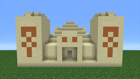 Minecraft Tutorial: How To Make A Desert Temple (Including Interior)