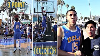 LIANGELO BALL DUNKING & 3 Point Contest!! - UCLA x UNDER ARMOUR