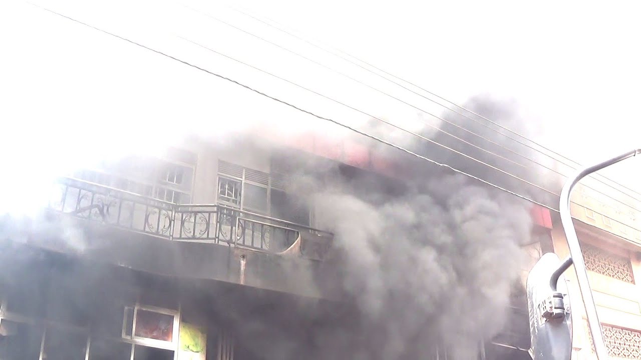 SUNRISE FIRE_ Tension as Fire guts Commercial Building in Kampala. KCCA ...