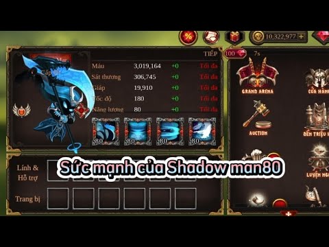 Video [Epic Heroes War] Test sức mạnh của Shadow man80 nhé... - youtube