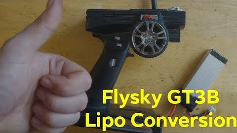 Flysky GT3B lipo conversion!