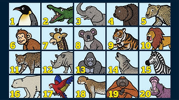 Counting 1 to 20 | Learn to Count Numbers | Learn Names of 20 Animals with Glitter & Googly Eyes