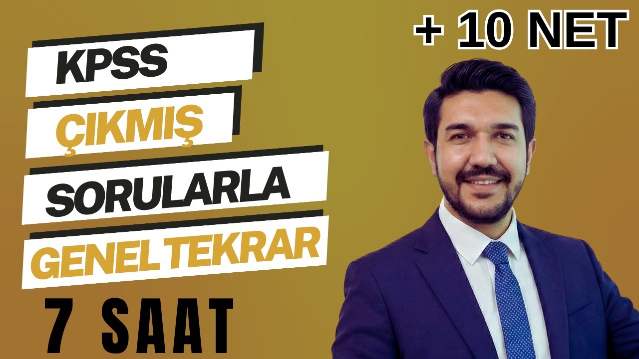 🔵KPSS-AGS GENEL TEKRAR TEK VİDEO 7 SAAT / KPSS son yıllar çıkmış sorular konu konu çözümü